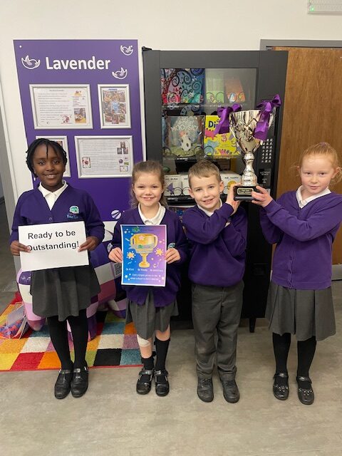 Pupils at Leigh Academy Tree Tops are pictured celebrating and smiling for the camera, as they announce that their school is read to be judged 'Outstanding' by Ofsted.